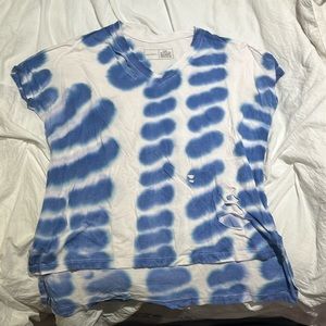 Six/Fifty X-Small tie dye tshirt with cutouts